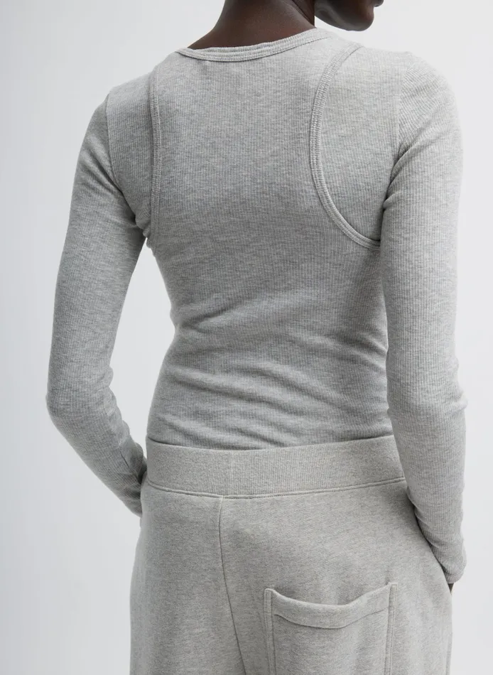 Women Tibi Tops Circular Fine Rib TShirt Tank