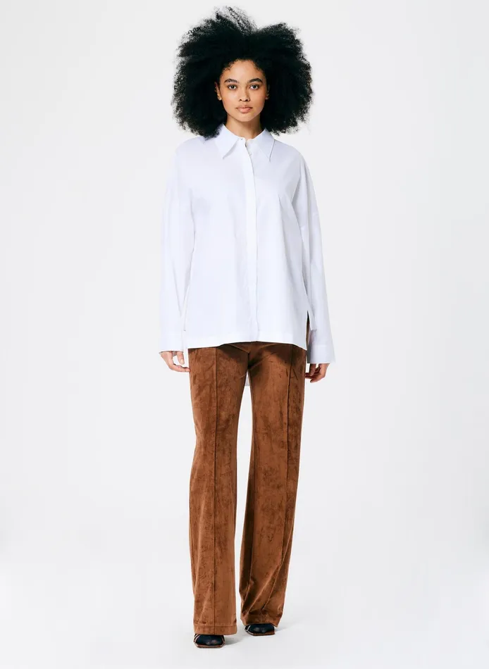 Women Tibi Tops Classic Shirting Oversized Gabe Shirt