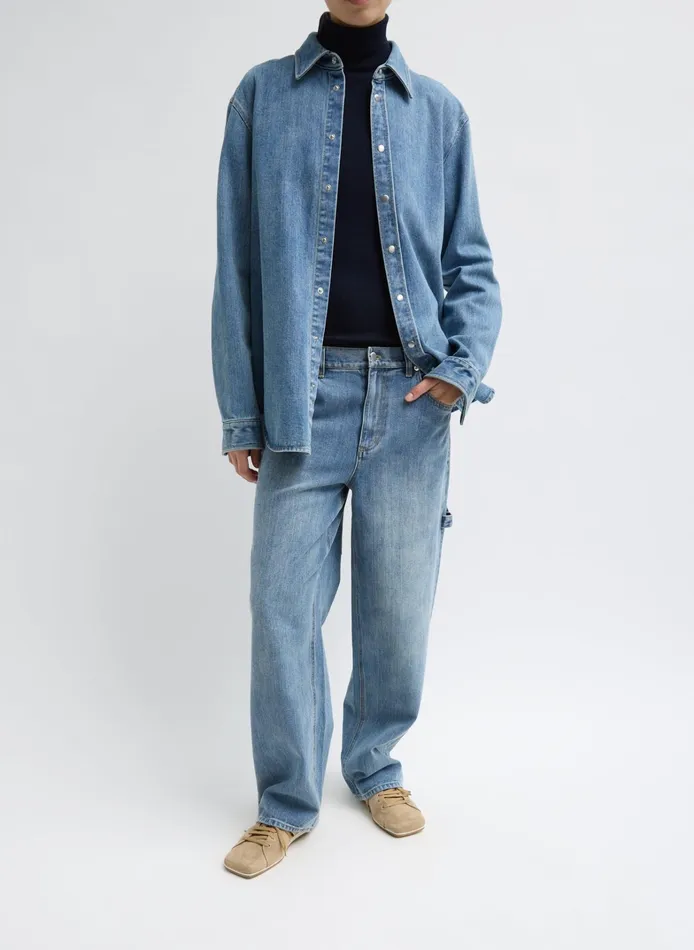 Women Tibi Tops Featherweight Ribbed Sweater Turtleneck Pullover
