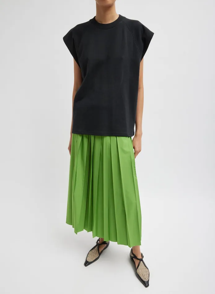 Women Tibi Tops Light Weight Sweatshirting Sleeveless Easy Top