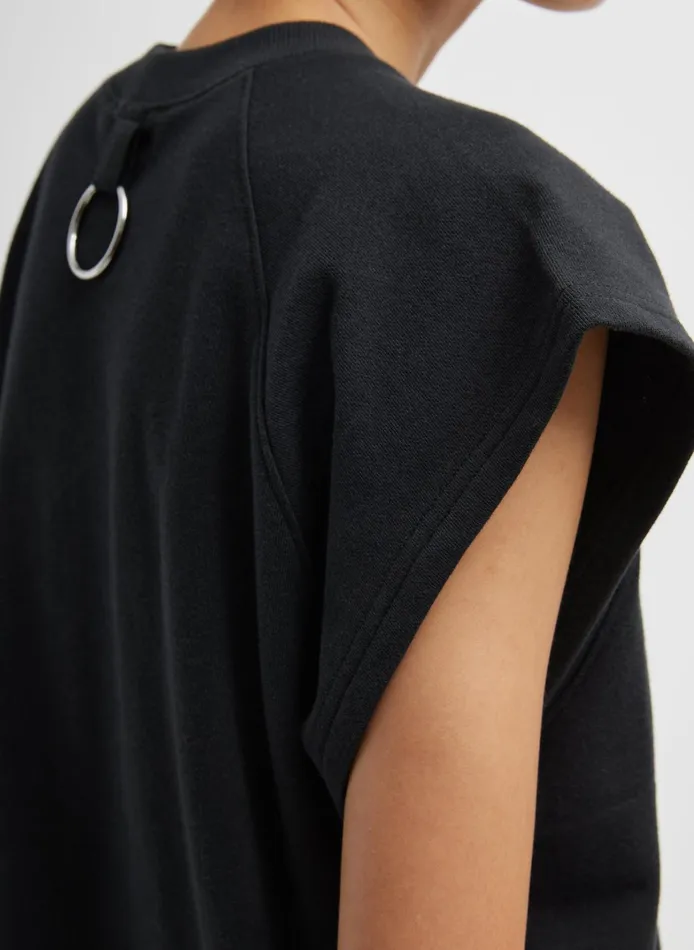 Women Tibi Tops Light Weight Sweatshirting Sleeveless Easy Top