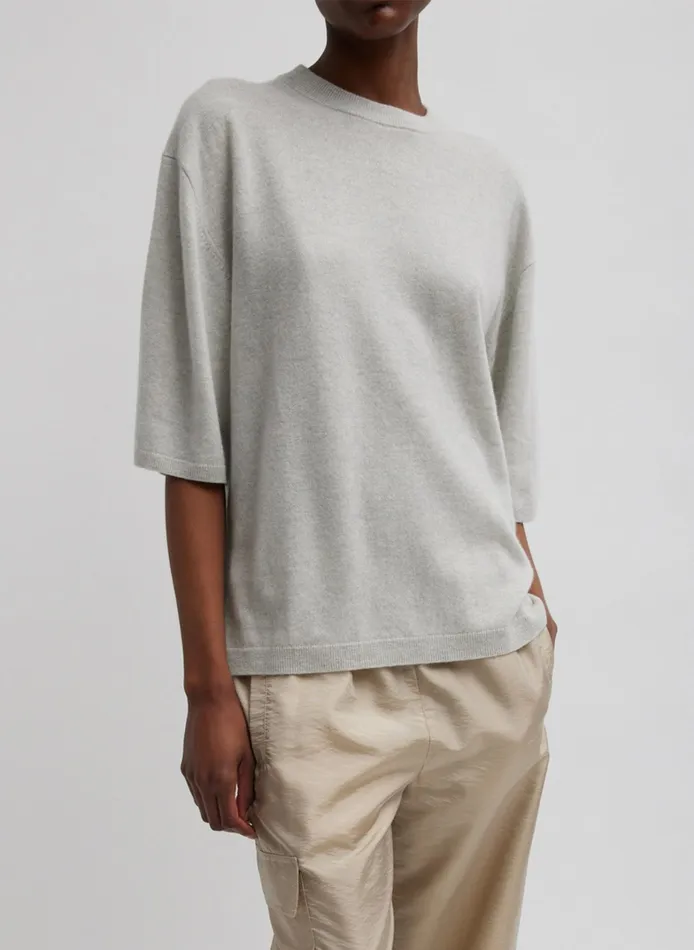 Women Tibi Tops Washable Cashmere Oversized Easy TShirt