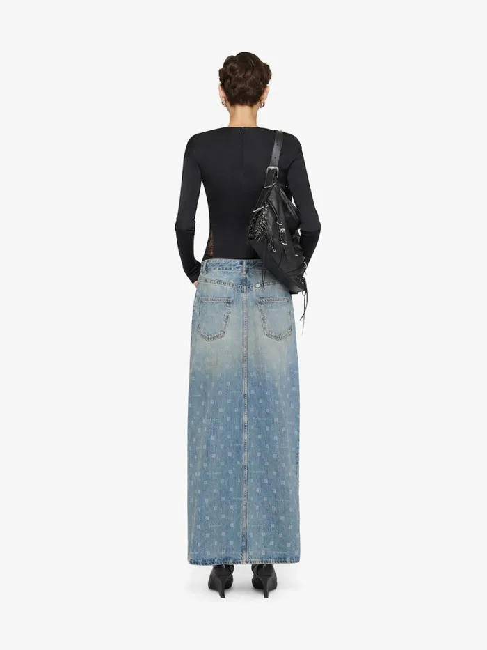 Women Tops and Shirts Givenchy Draped Top In Jersey And 4G Lace Black