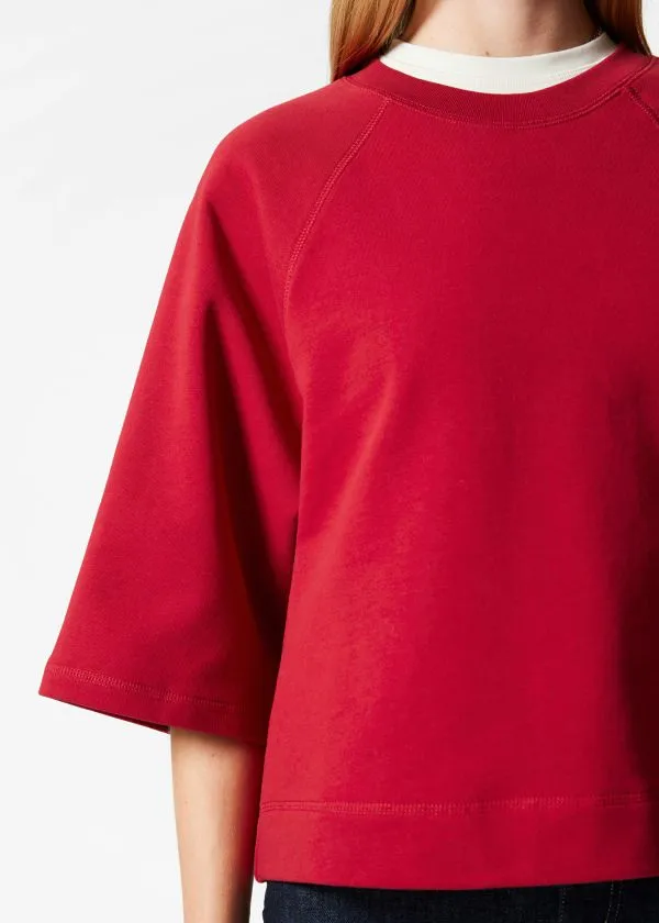 Women Tops and Tshirts and Other Stories Jersey Sweater Red