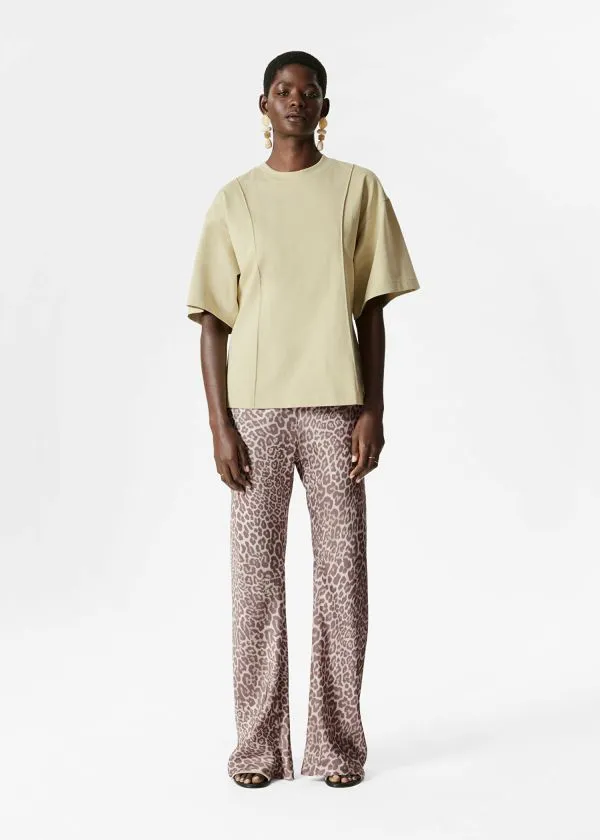 Women Tops and Tshirts and Other Stories Structured Tshirt Yellow