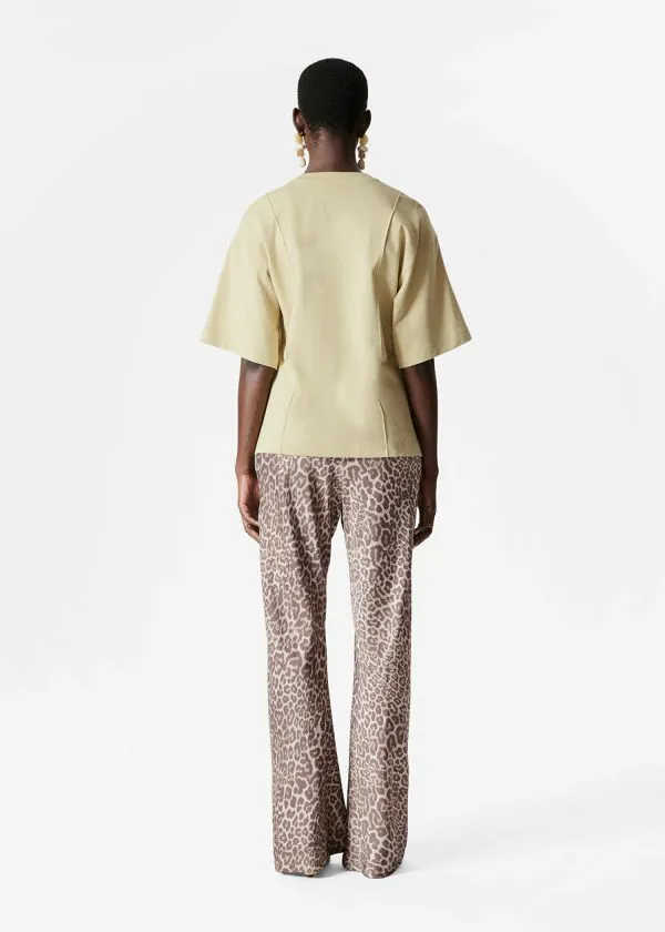 Women Tops and Tshirts and Other Stories Structured Tshirt Yellow