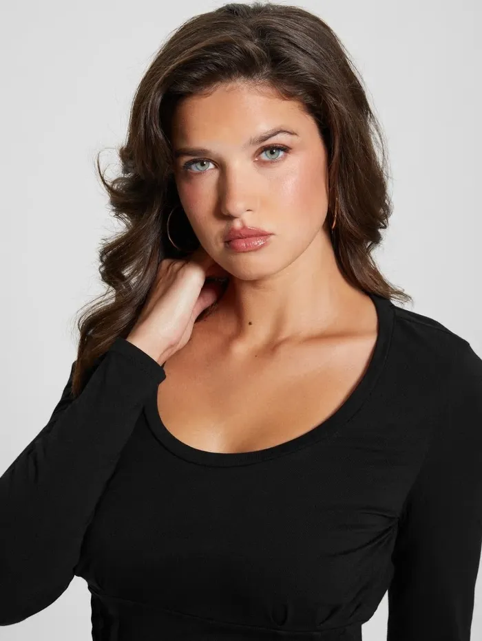 Women Tops GUESS Karmen Corset Tee Black