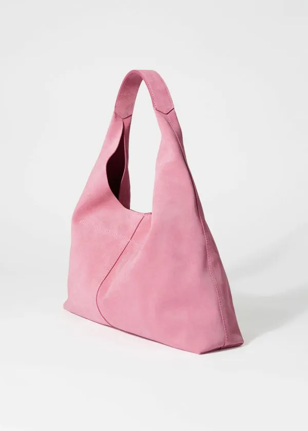 Women Tote Bags and Other Stories Classic Suede Tote Bag Pink Suede