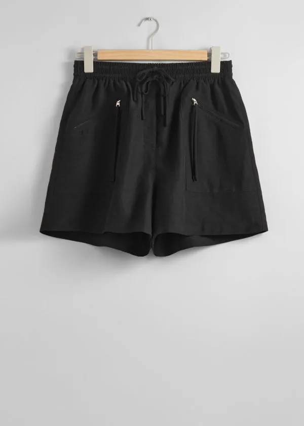 Women Trousers and Other Stories Utility Shorts Black