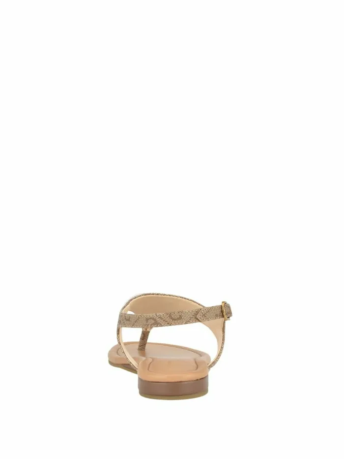 Women Unali Thong Sandals Medium Brown Sandals GUESS