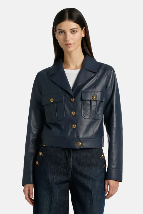 Women Veste Veste Blue Outerwear Luisa Spagnoli Women Veste Veste Blue Outerwear Luisa Spagnoli