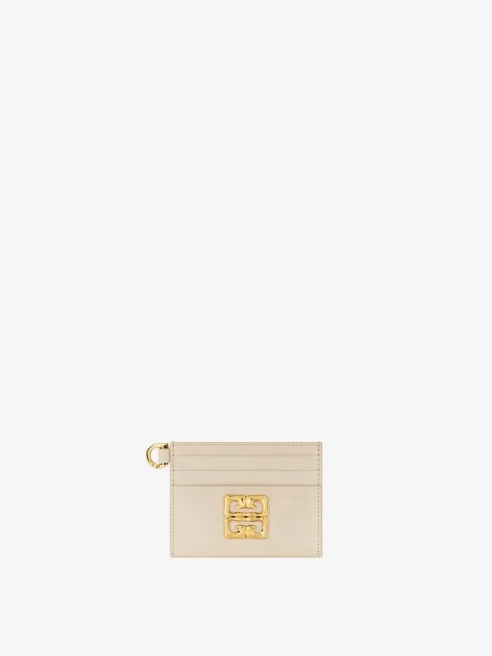 Women Wallets and Card Holders Givenchy 4G Liquid Card Holder In Box Leather Natural Beige Women Wallets and Card Holders Givenchy 4G Liquid Card Holder In Box Leather Natural Beige
