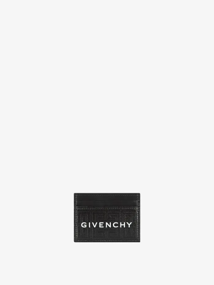 Women Wallets and Card Holders Givenchy GCut Card Holder In 4G Coated Canvas And Leather Black Women Wallets and Card Holders Givenchy GCut Card Holder In 4G Coated Canvas And Leather Black