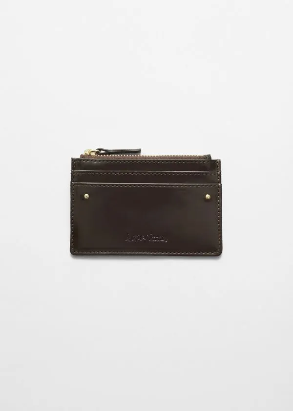 Women Wallets and Other Stories Classic Leather Cardholder Mahogany