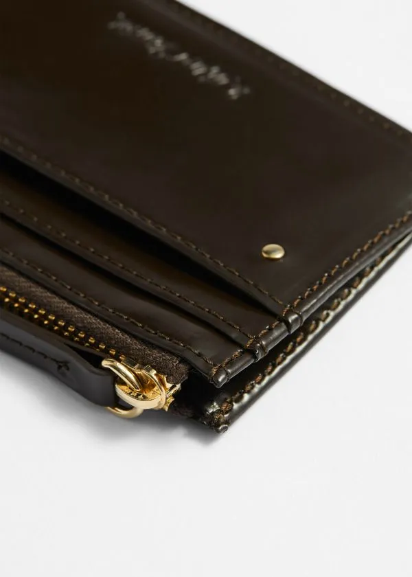Women Wallets and Other Stories Classic Leather Cardholder Mahogany