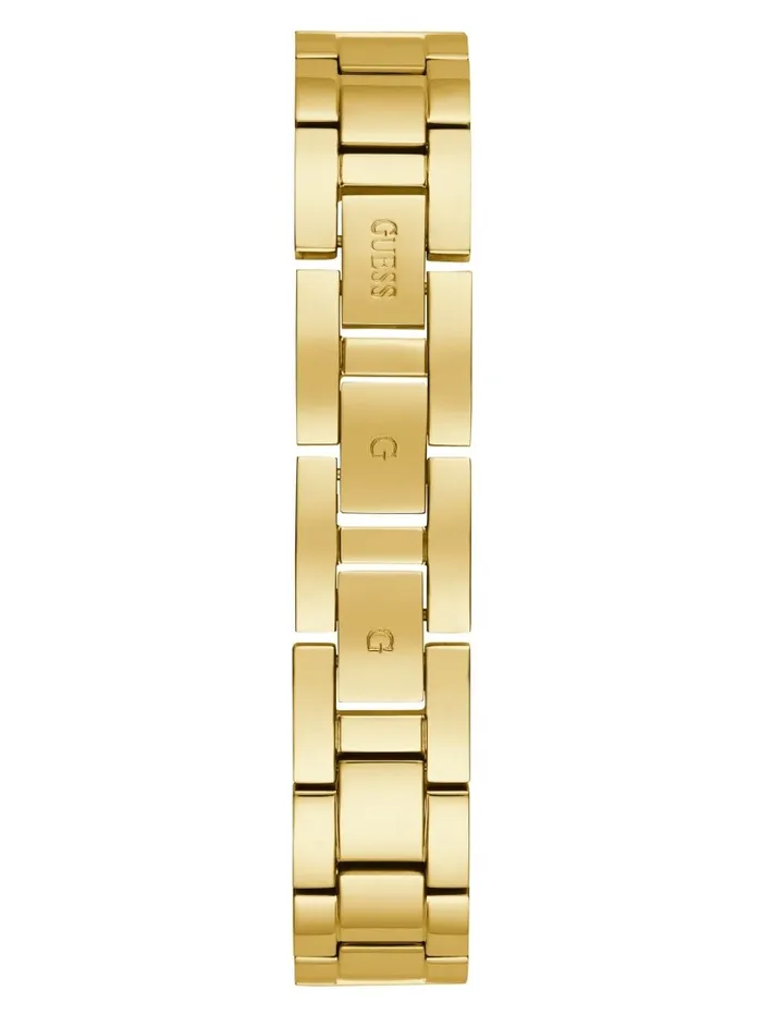 Women Watches GUESS GoldTone Crystal Curb Chain Analog Watch Gold Women Watches GUESS GoldTone Crystal Curb Chain Analog Watch Gold