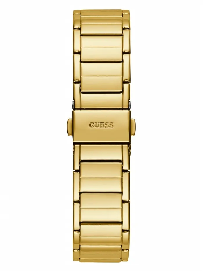 Women Watches GUESS GoldTone Crystal CutThrough Multifunction Watch Gold