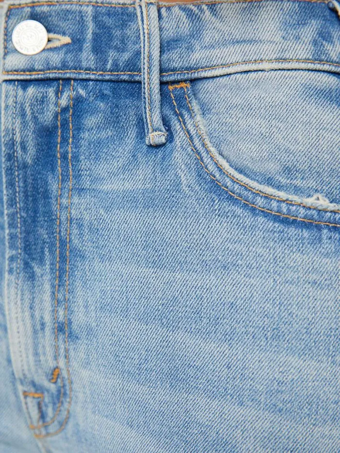 Women Wide Leg Mother Denim The Hustler Roller Fray Wash I Confess