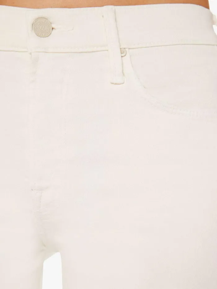 Women Wide Leg Mother Denim The Twister Skimp Cream Puffs