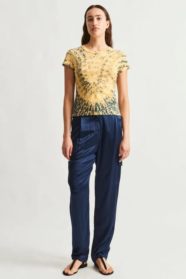 Women Yellow And Navy Liv Tee Raquel Allegra Tops