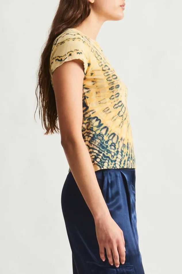 Women Yellow And Navy Liv Tee Raquel Allegra Tops
