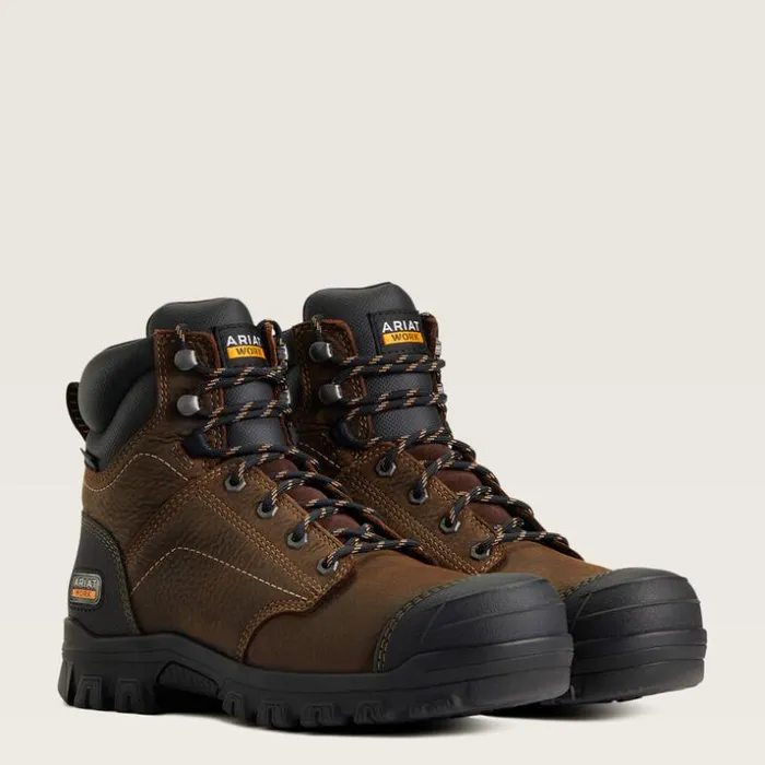 Work Boots and Shoes Women Ariat Treadfast 6034 Waterproof Work Boot Dark Brown Work Boots and Shoes Women Ariat Treadfast 6034 Waterproof Work Boot Dark Brown