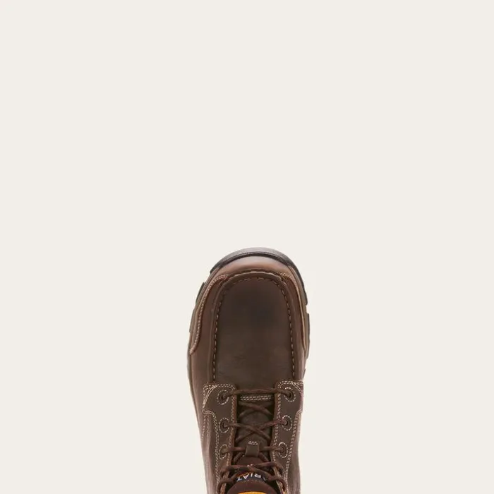 Work Boots Men Ariat Edge LTE Chukka Waterproof Composite Toe Work Boot Dark Brown