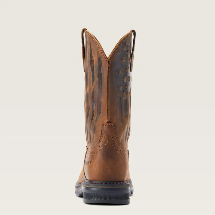 Work Boots Men Ariat Sierra Shock Shield Patriot Steel Toe Work Boot Distressed Brown Work Boots Men Ariat Sierra Shock Shield Patriot Steel Toe Work Boot Distressed Brown