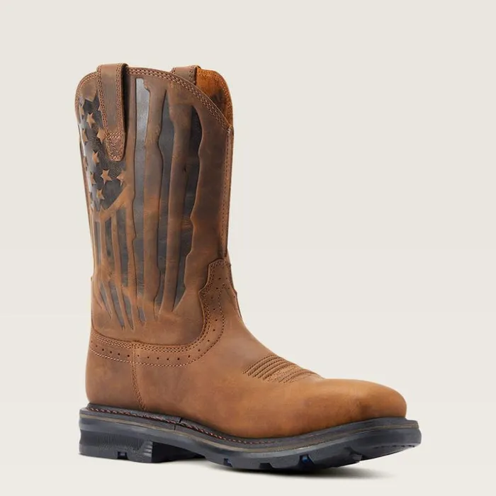 Work Boots Men Ariat Sierra Shock Shield Patriot Steel Toe Work Boot Distressed Brown Work Boots Men Ariat Sierra Shock Shield Patriot Steel Toe Work Boot Distressed Brown