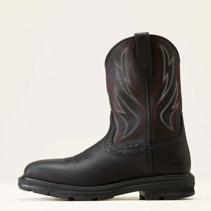 Work Boots Men Ariat Sierra Shock Shield Steel Toe Work Boot Black Work Boots Men Ariat Sierra Shock Shield Steel Toe Work Boot Black