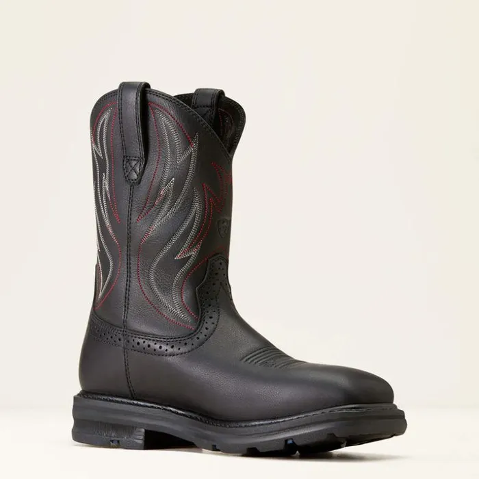 Work Boots Men Ariat Sierra Shock Shield Steel Toe Work Boot Black Work Boots Men Ariat Sierra Shock Shield Steel Toe Work Boot Black