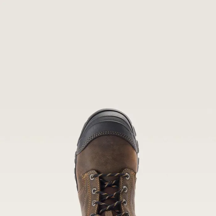 Work Boots Men Ariat Treadfast 8034 Waterproof Steel Toe Work Boot Dark Brown