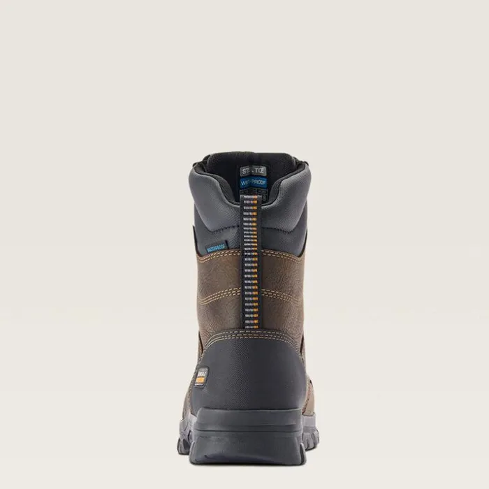 Work Boots Men Ariat Treadfast 8034 Waterproof Steel Toe Work Boot Dark Brown