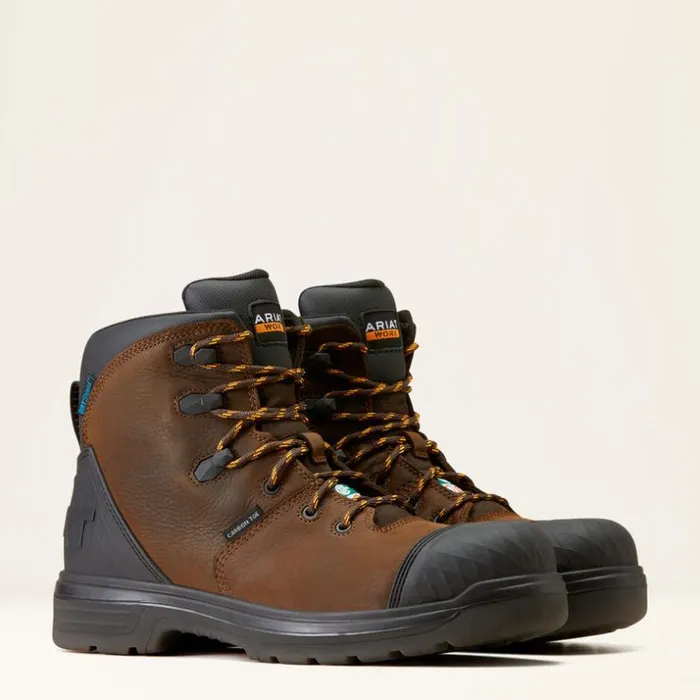 Work Boots Men Ariat Turbo Outlaw 6034 CSA Waterproof Carbon Toe Work Boot Rich Brown Work Boots Men Ariat Turbo Outlaw 6034 CSA Waterproof Carbon Toe Work Boot Rich Brown
