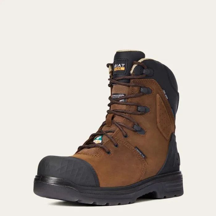 Work Boots Men Ariat Turbo Outlaw 8034 CSA Waterproof 400g Carbon Toe Work Boot Barley Brown