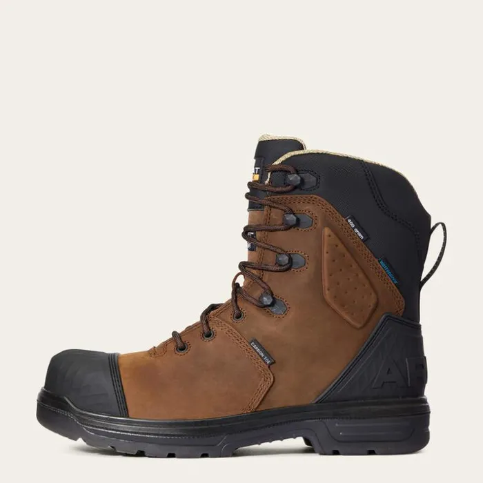 Work Boots Men Ariat Turbo Outlaw 8034 CSA Waterproof 400g Carbon Toe Work Boot Barley Brown