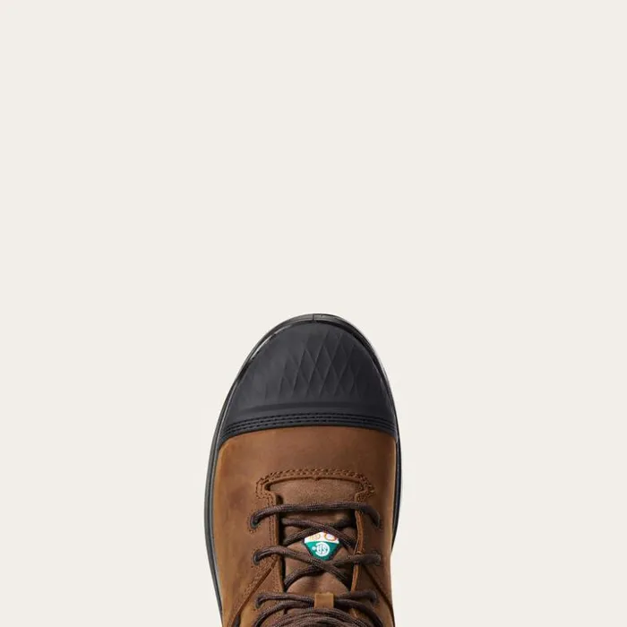 Work Boots Men Ariat Turbo Outlaw 8034 CSA Waterproof 400g Carbon Toe Work Boot Barley Brown