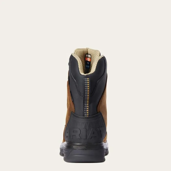 Work Boots Men Ariat Turbo Outlaw 8034 CSA Waterproof 400g Carbon Toe Work Boot Barley Brown