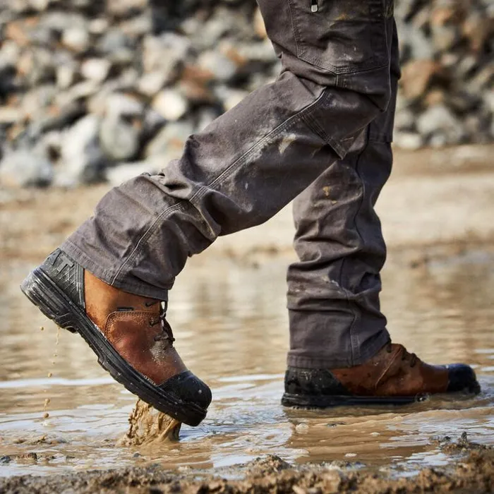 Work Boots Men Ariat Turbo Outlaw 8034 CSA Waterproof 400g Carbon Toe Work Boot Barley Brown