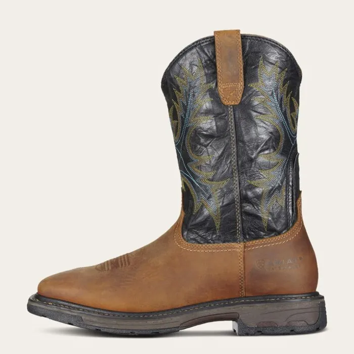 Work Boots Men Ariat WorkHog Wide Square Toe Waterproof Steel Toe Work Boot Aged Bark Work Boots Men Ariat WorkHog Wide Square Toe Waterproof Steel Toe Work Boot Aged Bark