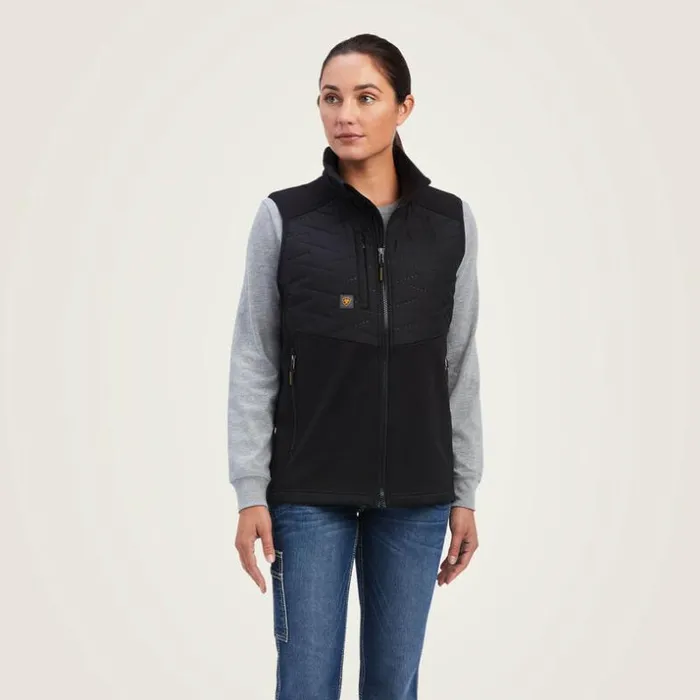 Workwear Women Ariat Rebar Cloud 9 Insulated Vest Black