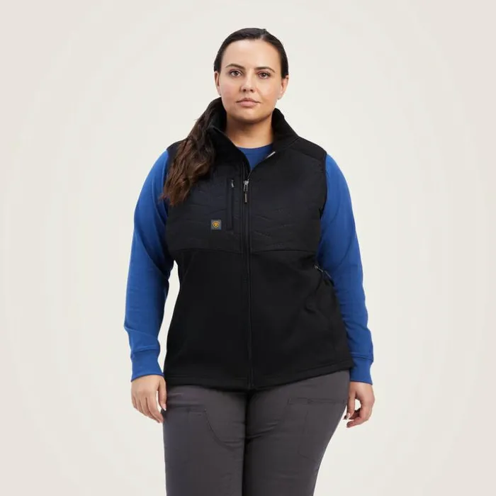 Workwear Women Ariat Rebar Cloud 9 Insulated Vest Black Workwear Women Ariat Rebar Cloud 9 Insulated Vest Black