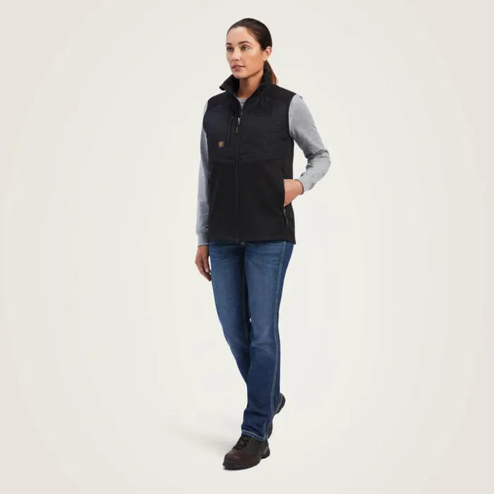 Workwear Women Ariat Rebar Cloud 9 Insulated Vest Black Workwear Women Ariat Rebar Cloud 9 Insulated Vest Black