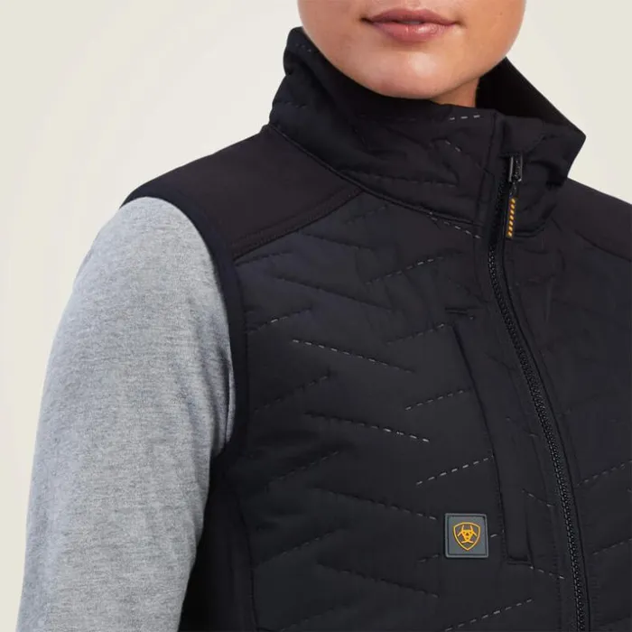 Workwear Women Ariat Rebar Cloud 9 Insulated Vest Black Workwear Women Ariat Rebar Cloud 9 Insulated Vest Black