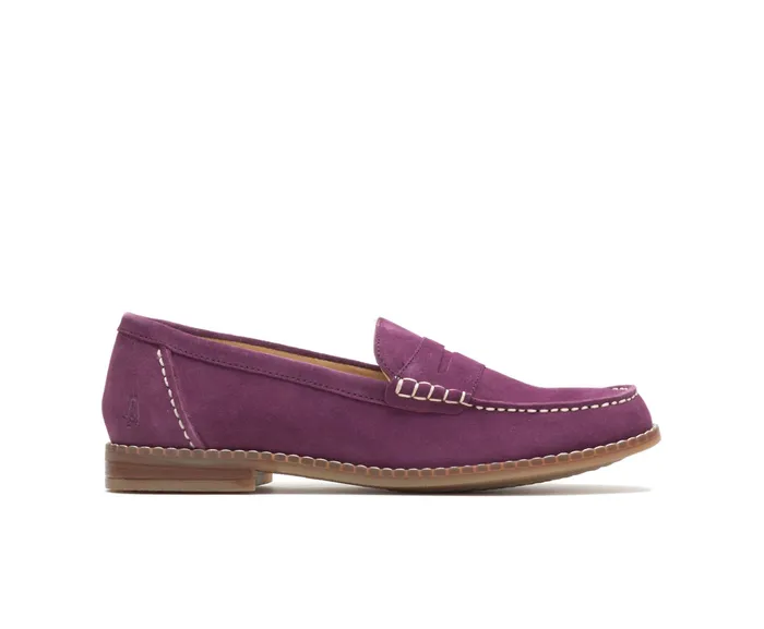 Wren Loafer Violet Suede Flats and SlipOns Hush Puppies Women