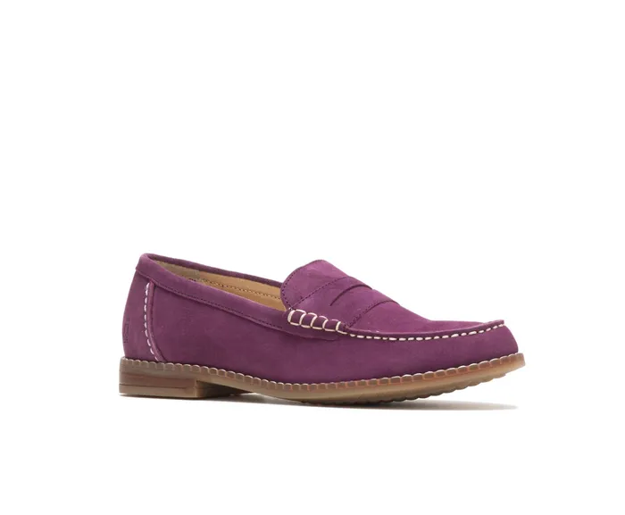 Wren Loafer Violet Suede Flats and SlipOns Hush Puppies Women