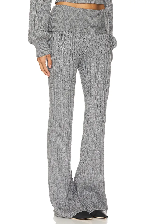 X Emily Gemma Bessie Knit Pant Grey Women Lovers and Friends Loungewear X Emily Gemma Bessie Knit Pant Grey Women Lovers and Friends Loungewear