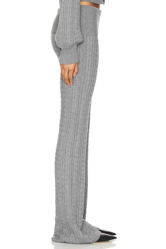 X Emily Gemma Bessie Knit Pant Grey Women Lovers and Friends Loungewear X Emily Gemma Bessie Knit Pant Grey Women Lovers and Friends Loungewear