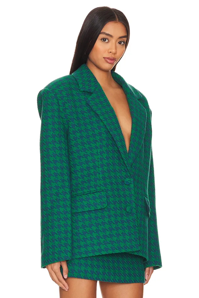 X Rachel Hadley Blazer Blue and Green Women Lovers and Friends Jackets and Coats X Rachel Hadley Blazer Blue and Green Women Lovers and Friends Jackets and Coats