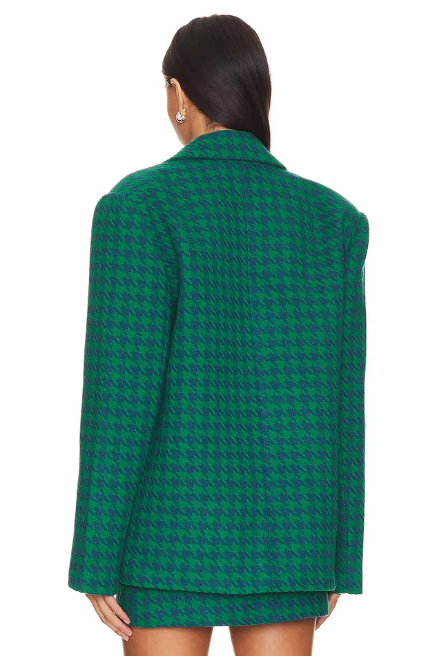 X Rachel Hadley Blazer Blue and Green Women Lovers and Friends Jackets and Coats X Rachel Hadley Blazer Blue and Green Women Lovers and Friends Jackets and Coats